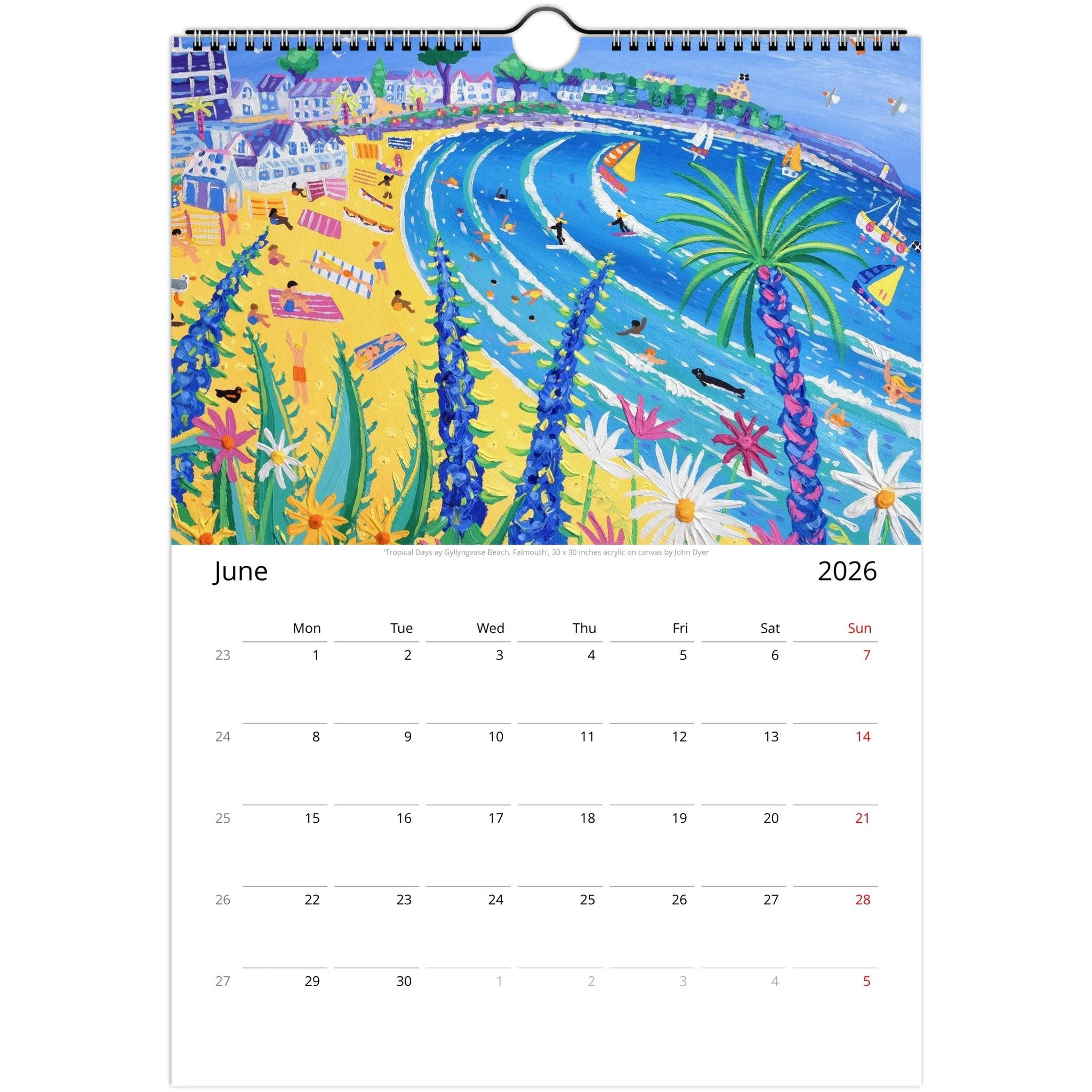 A4 | A3 | John Dyer 2026 Cornwall Art Wall Calendars (Global) - Image 7