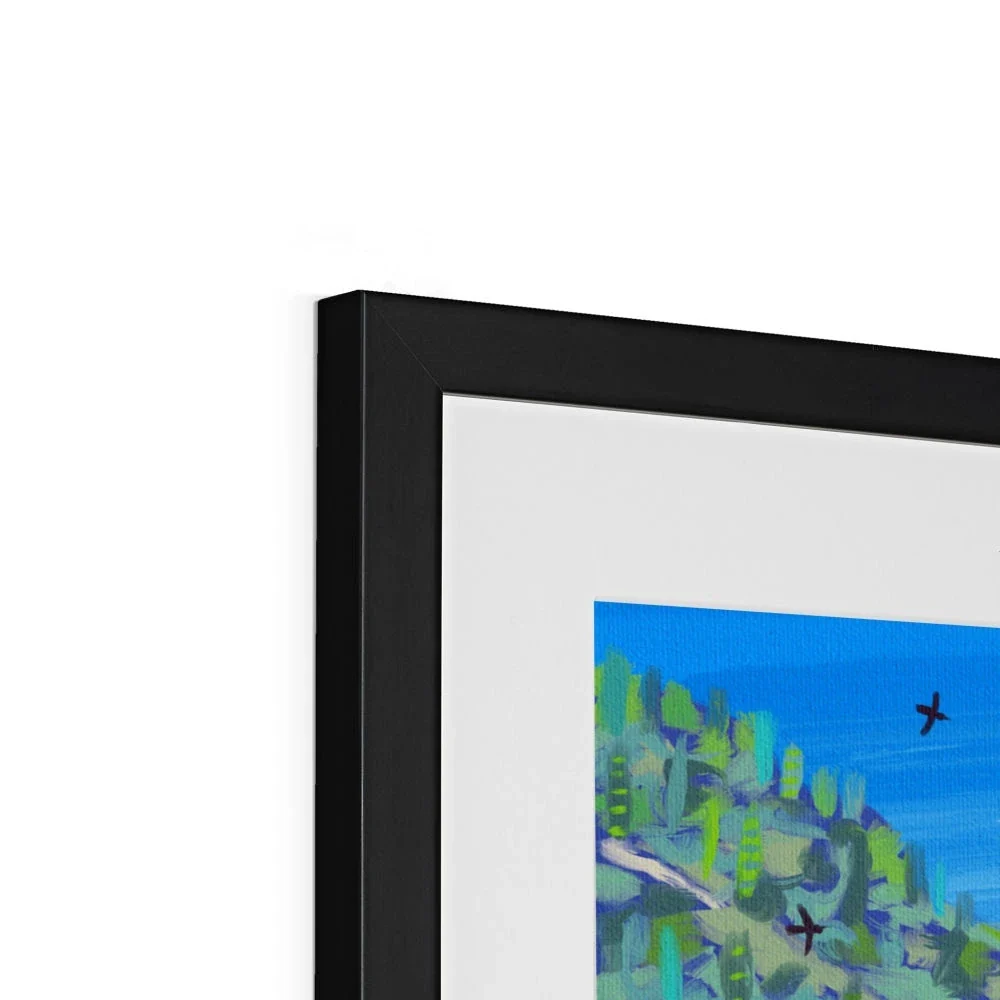 John Dyer Greece Artwork. Framed Open Edition Art Print. 'Beachside Bliss in Corfu, Greece'. Greek Art Gallery - Image 7