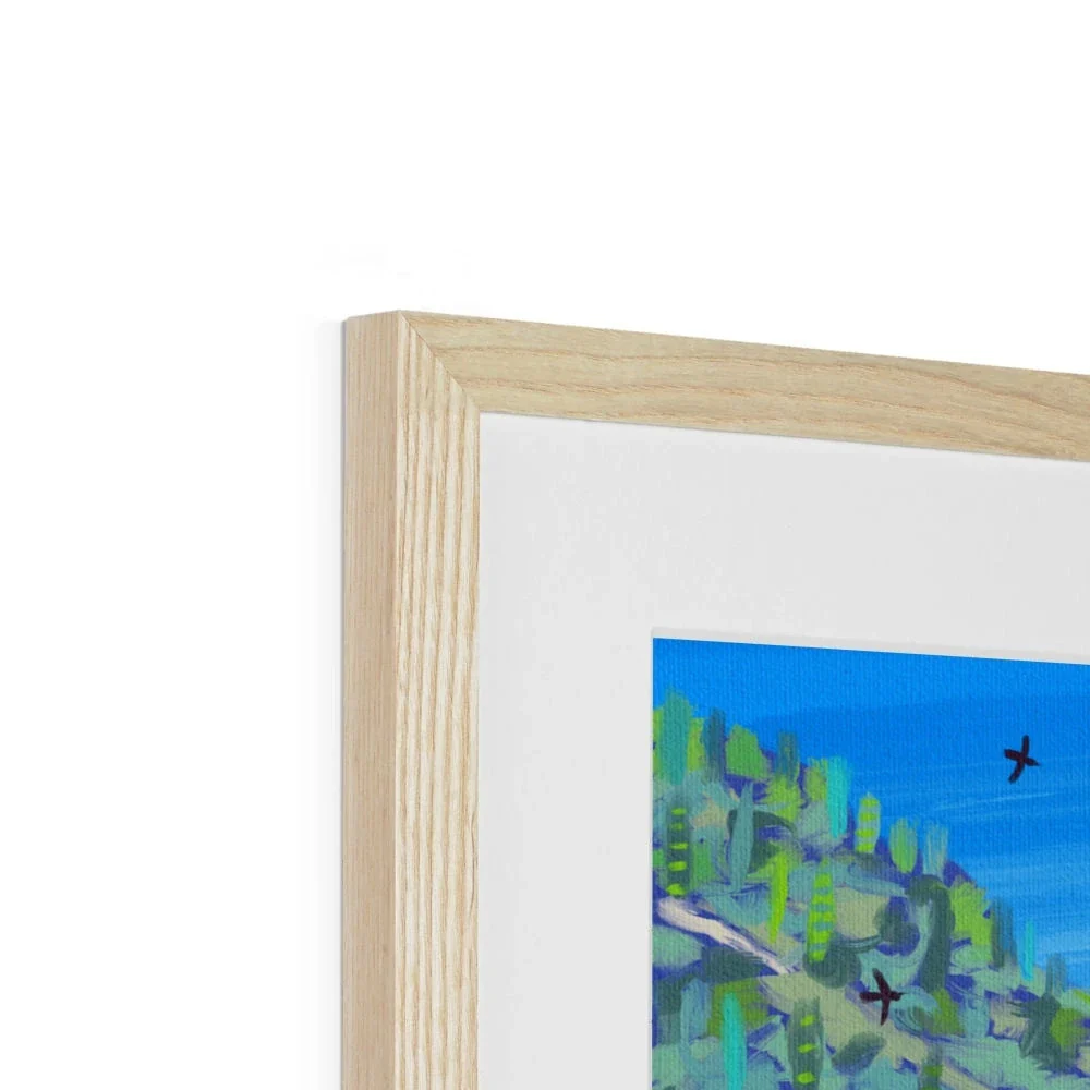 John Dyer Greece Artwork. Framed Open Edition Art Print. 'Beachside Bliss in Corfu, Greece'. Greek Art Gallery - Image 9