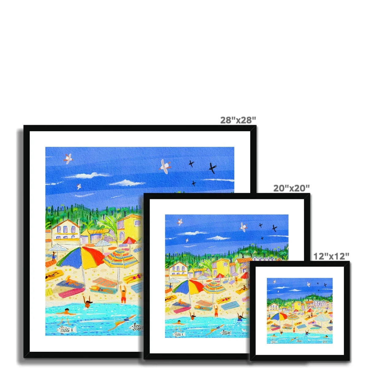 John Dyer Greece Artwork. Framed Open Edition Art Print. 'Sun-Kissed Shores of Agios Gordios Beach, Corfu, Greece'. Greek Art Gallery - Image 11
