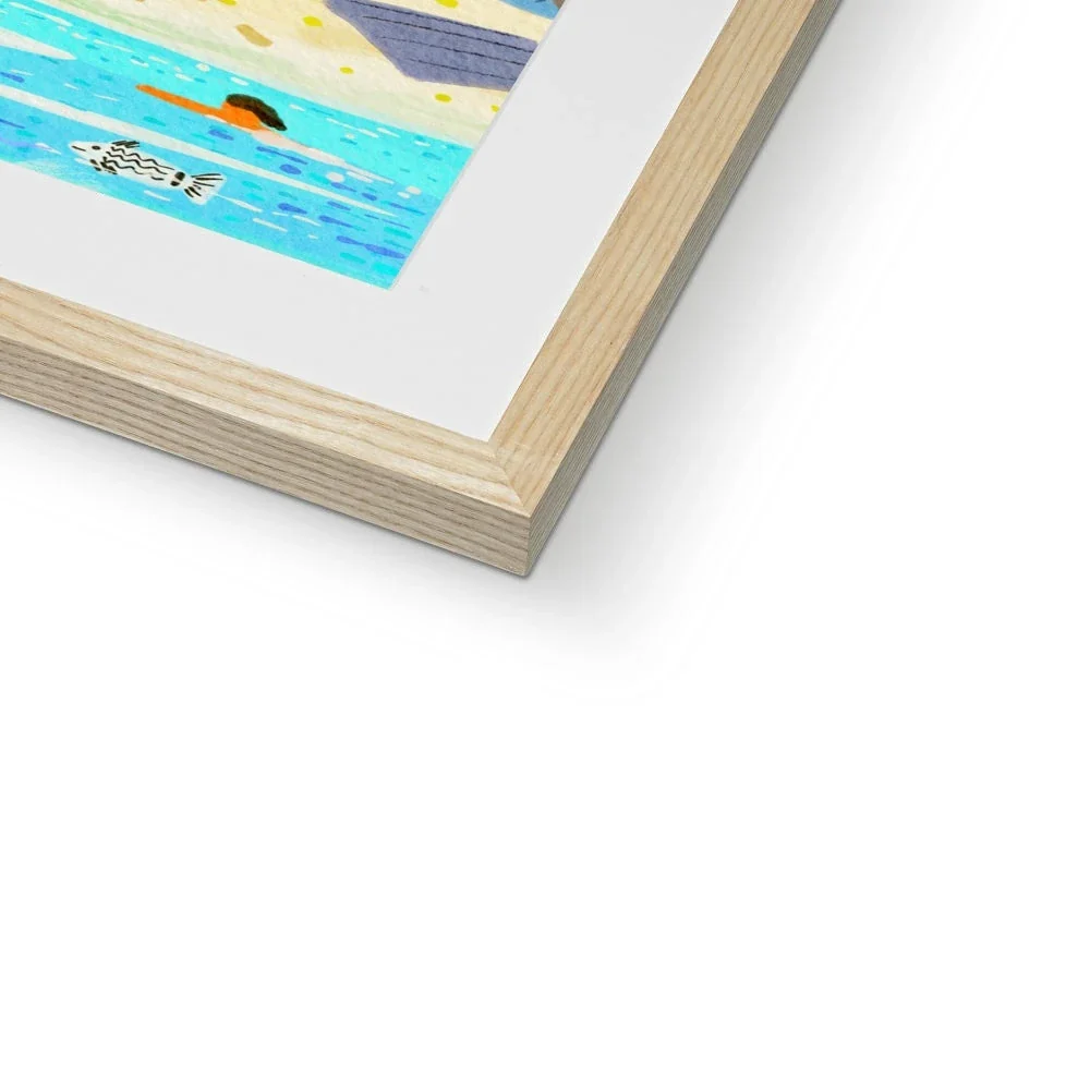 John Dyer Greece Artwork. Framed Open Edition Art Print. 'Sun-Kissed Shores of Agios Gordios Beach, Corfu, Greece'. Greek Art Gallery - Image 6