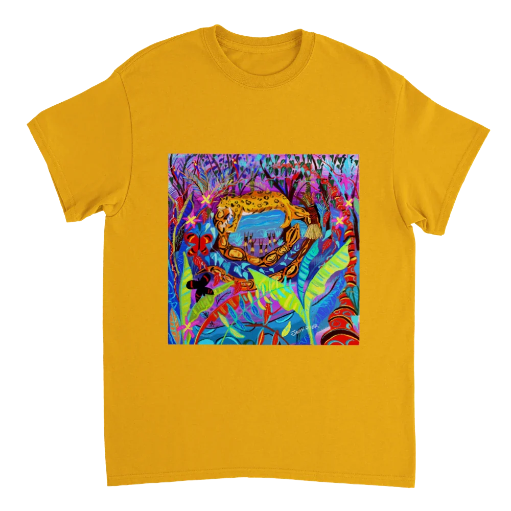John Dyer Unisex Rainforest Art T-Shirt. Amazon Rainforest Spiritual Animals. - Image 2