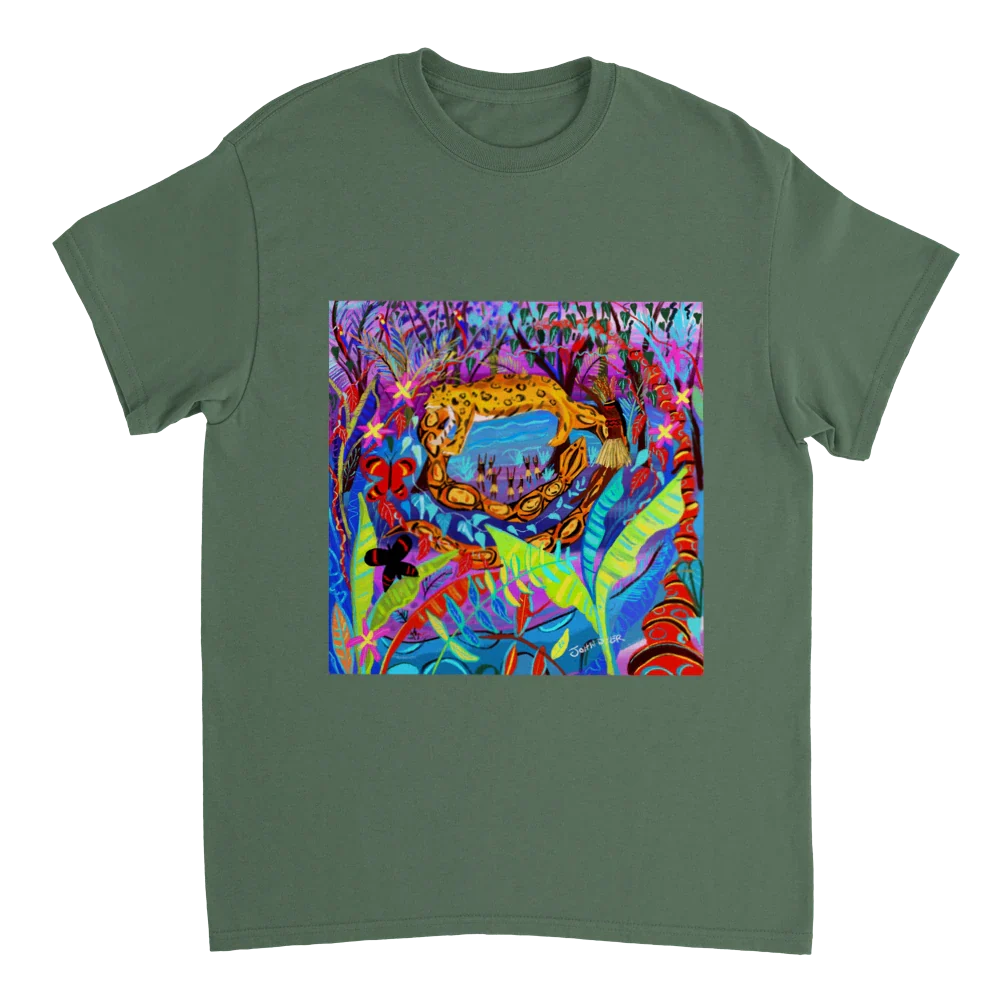 John Dyer Unisex Rainforest Art T-Shirt. Amazon Rainforest Spiritual Animals. - Image 3