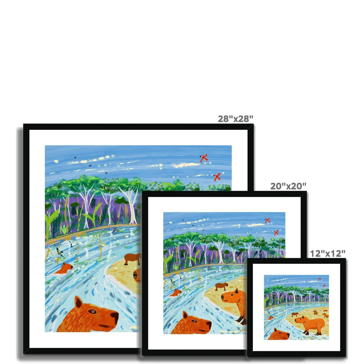 John Dyer Amazon Rainforest Capybara Framed Open Edition Jungle Fine Art Print. Animal Art Prints - Image 10