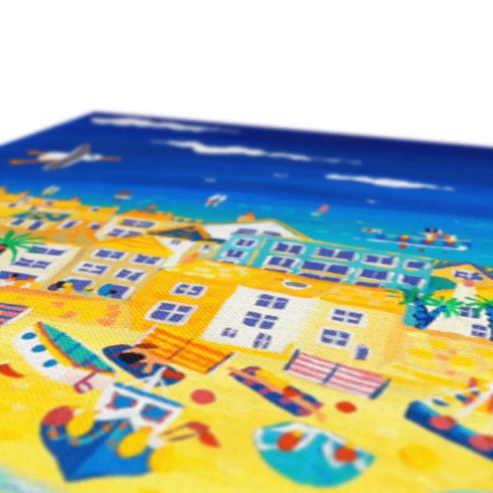 'Arty St Ives', Canvas Beach Art Print by John Dyer - Image 5