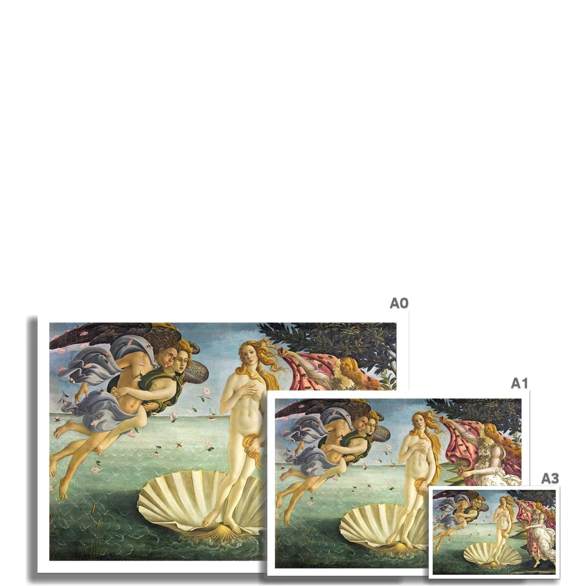 'Birth of Venus' by Sandro Botticelli. Open Edition Fine Art Print. Historic Art - Image 3