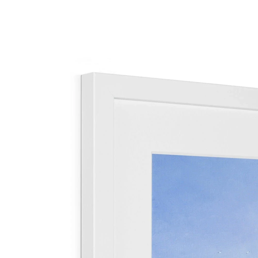 Ted Dyer Framed Open Edition Cornish Fine Art Print. 'Blue Skies, Godrevy'. Cornwall Art Gallery - Image 8