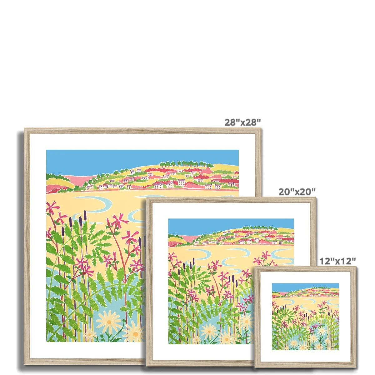 Joanne Short Framed Open Edition Cornish Fine Art Print. 'Pools in the Sand, Padstow, Camel Estuary, Rock'. Cornwall Art Gallery - Image 6