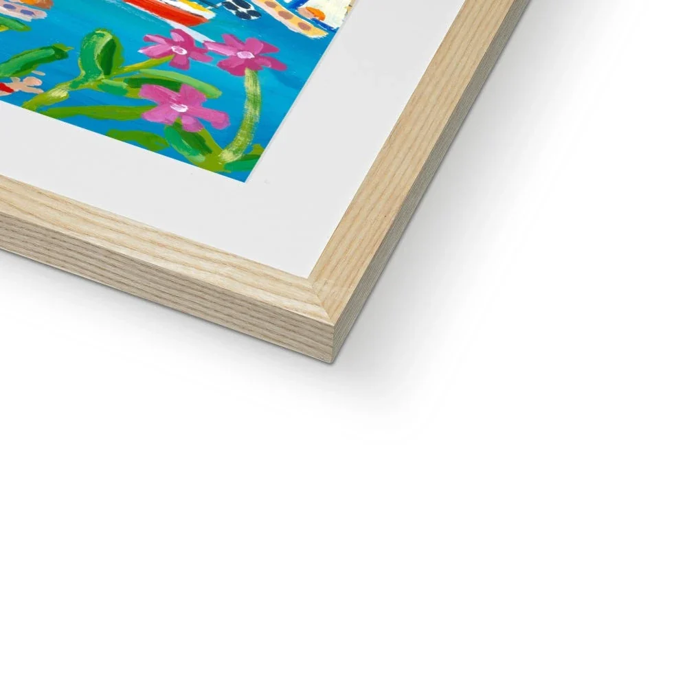 John Dyer Framed Open Edition Cornish Fine Art Print. 'Campion Days, Flushing'. Cornwall Art Gallery - Image 7