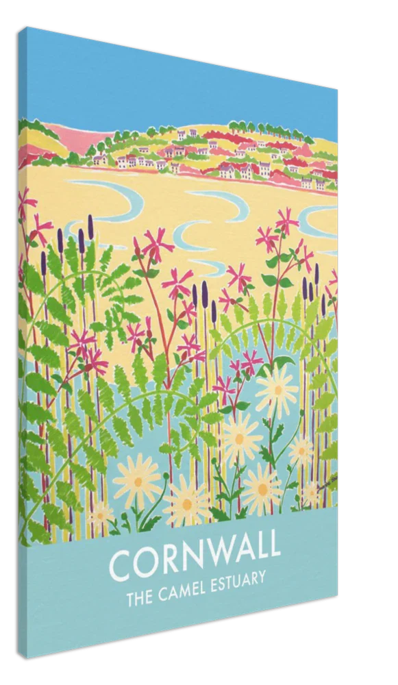 Canvas Art Print by Joanne Short of the Camel Estuary at Padstow, Cornwall from our Cornwall Art Gallery - Image 2