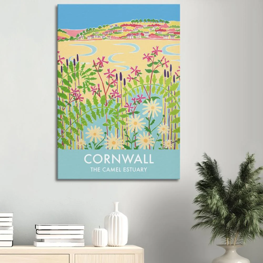 Canvas Art Print by Joanne Short of the Camel Estuary at Padstow, Cornwall from our Cornwall Art Gallery - Image 5