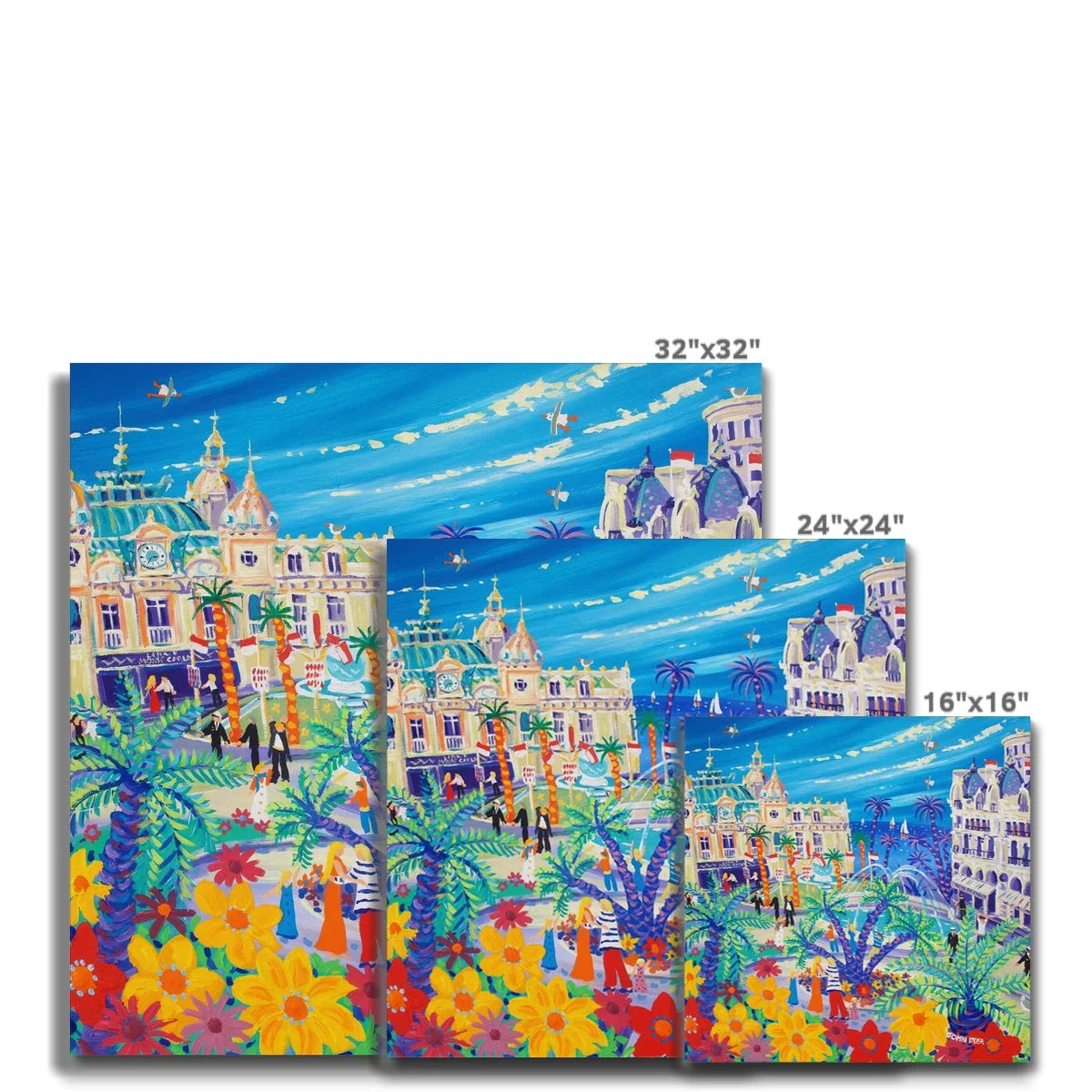 Casino Cuddle, Monte-Carlo, Monaco. Canvas Art Print by John Dyer - Image 5