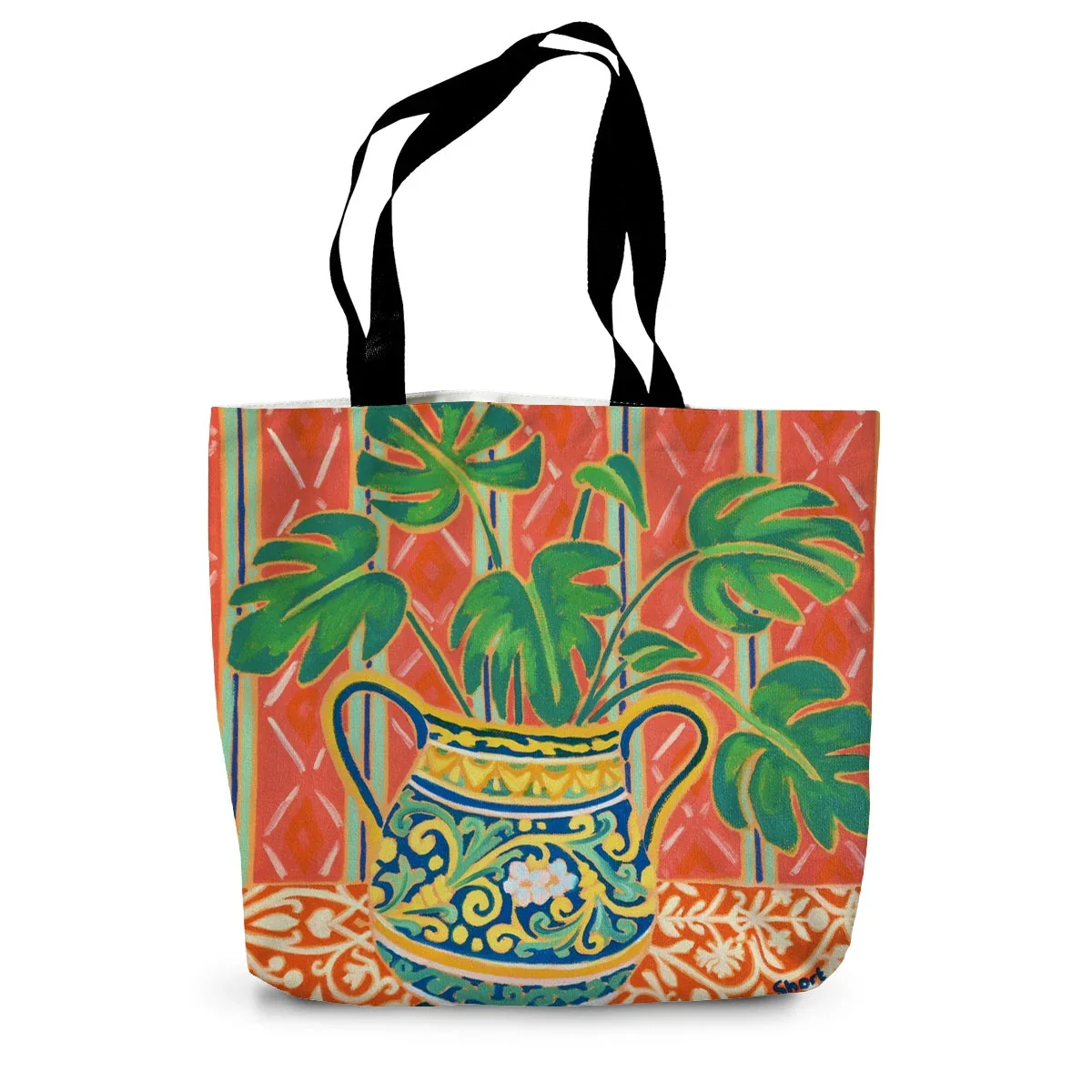 Cheese Plants by Joanne Short Canvas Tote Bag - Image 2