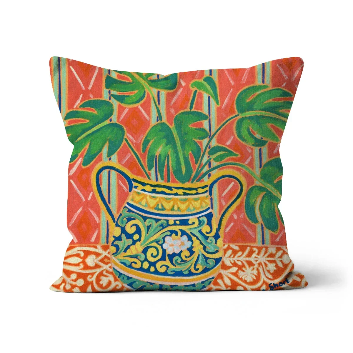 Cheese Plant Cushion by Joanne Short - Image 12