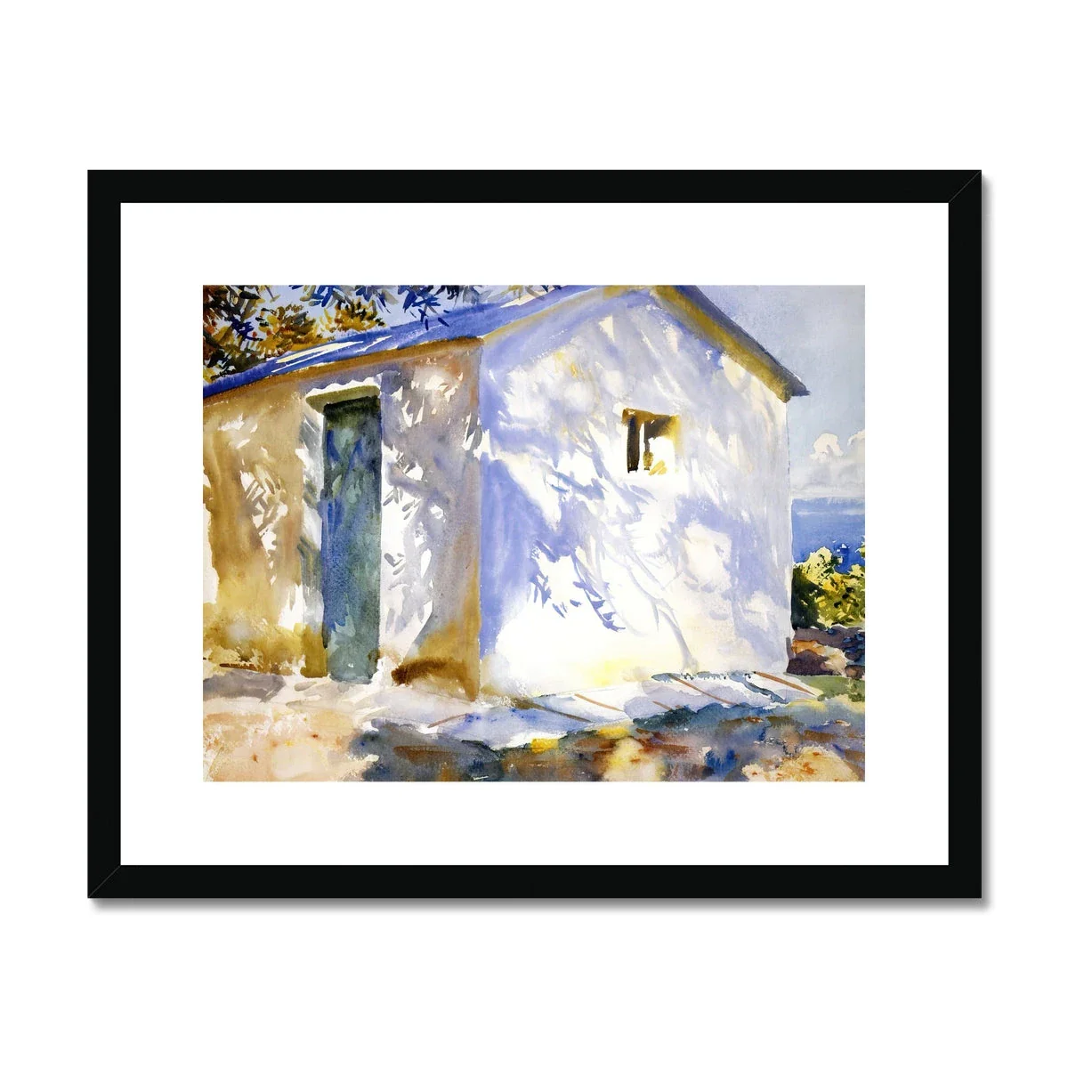 Corfu, Lights and Shadows by John Singer Sargent (1909). Greece Artwork Framed Open Edition Art Print. Greek Art Gallery Historic Art Print - Image 2