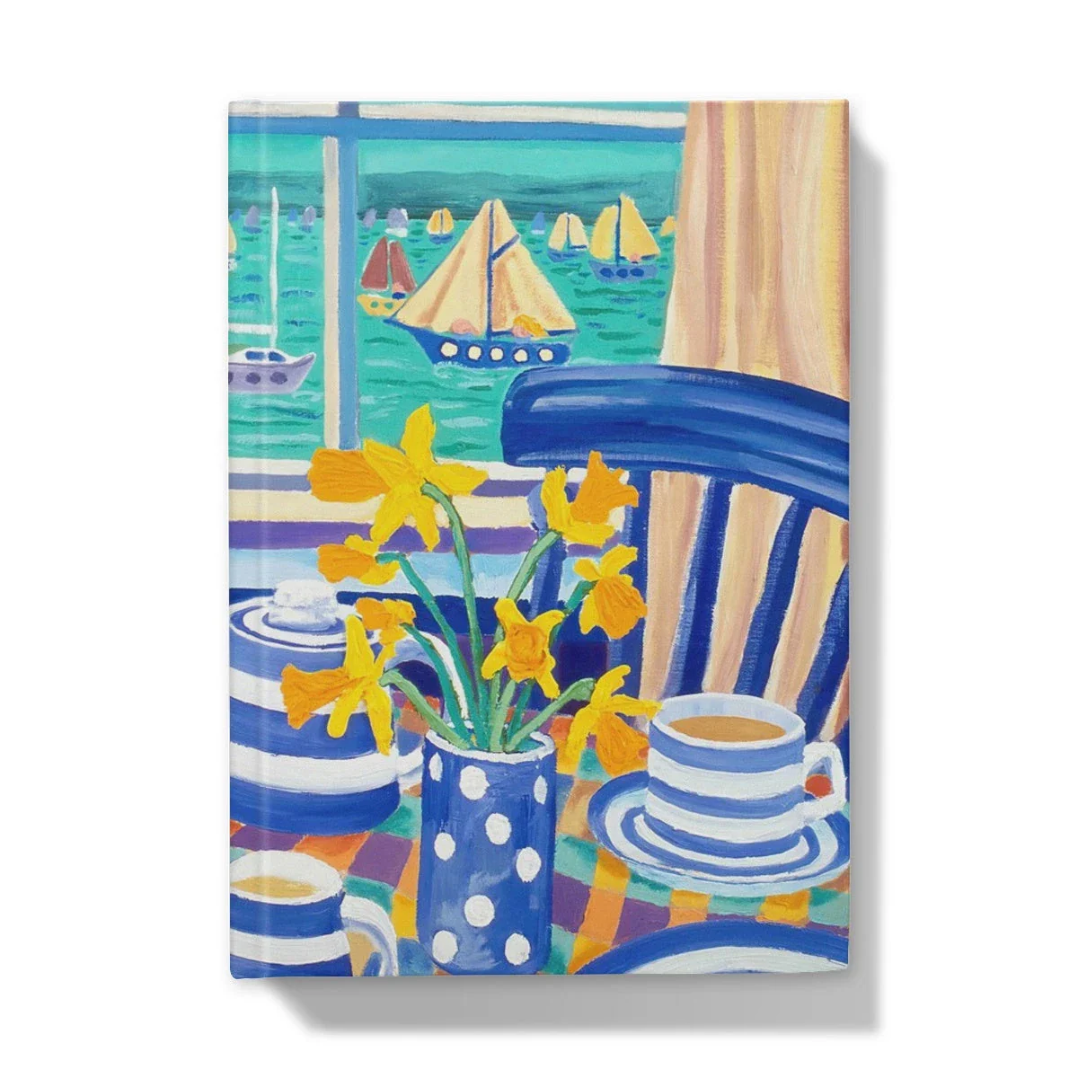 John Dyer Art Hardback Notebook Journal. Cornish Cream Tea with Spring Daffodils - Image 10
