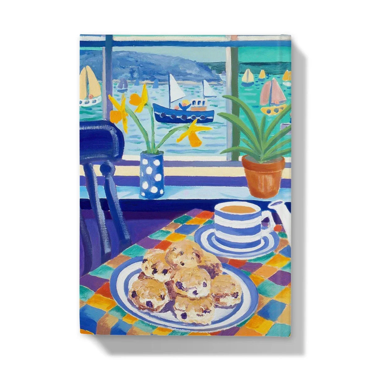 John Dyer Art Hardback Notebook Journal. Cornish Cream Tea with Spring Daffodils - Image 11