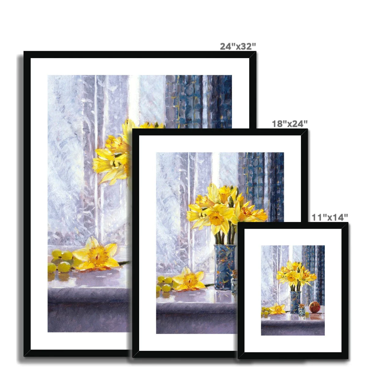 Ted Dyer Framed Open Edition Cornish Fine Art Print. 'Daffodils Still Life'. Cornwall Art Gallery - Image 5