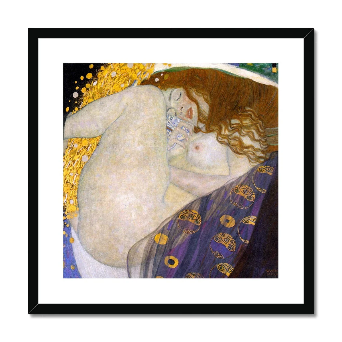 Gustav Klimt Framed Open Edition Art Print. 'Danae'. Art Gallery Historic Art - Image 2