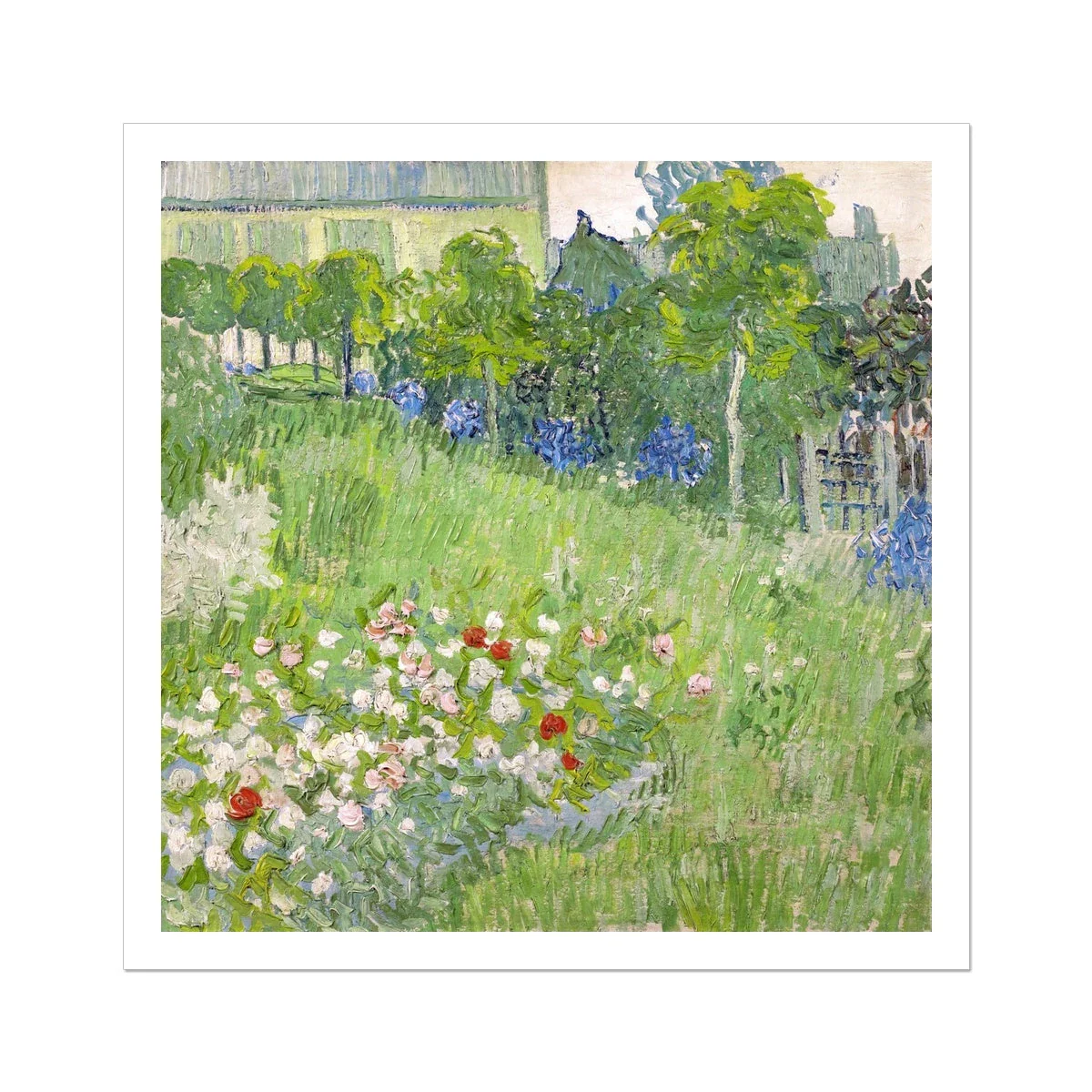 'Daubigny’s Garden' by Vincent Van Gogh. Open Edition Fine Art Print. Art Gallery Historic Art