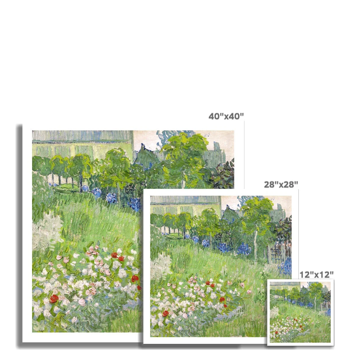 'Daubigny’s Garden' by Vincent Van Gogh. Open Edition Fine Art Print. Art Gallery Historic Art - Image 2