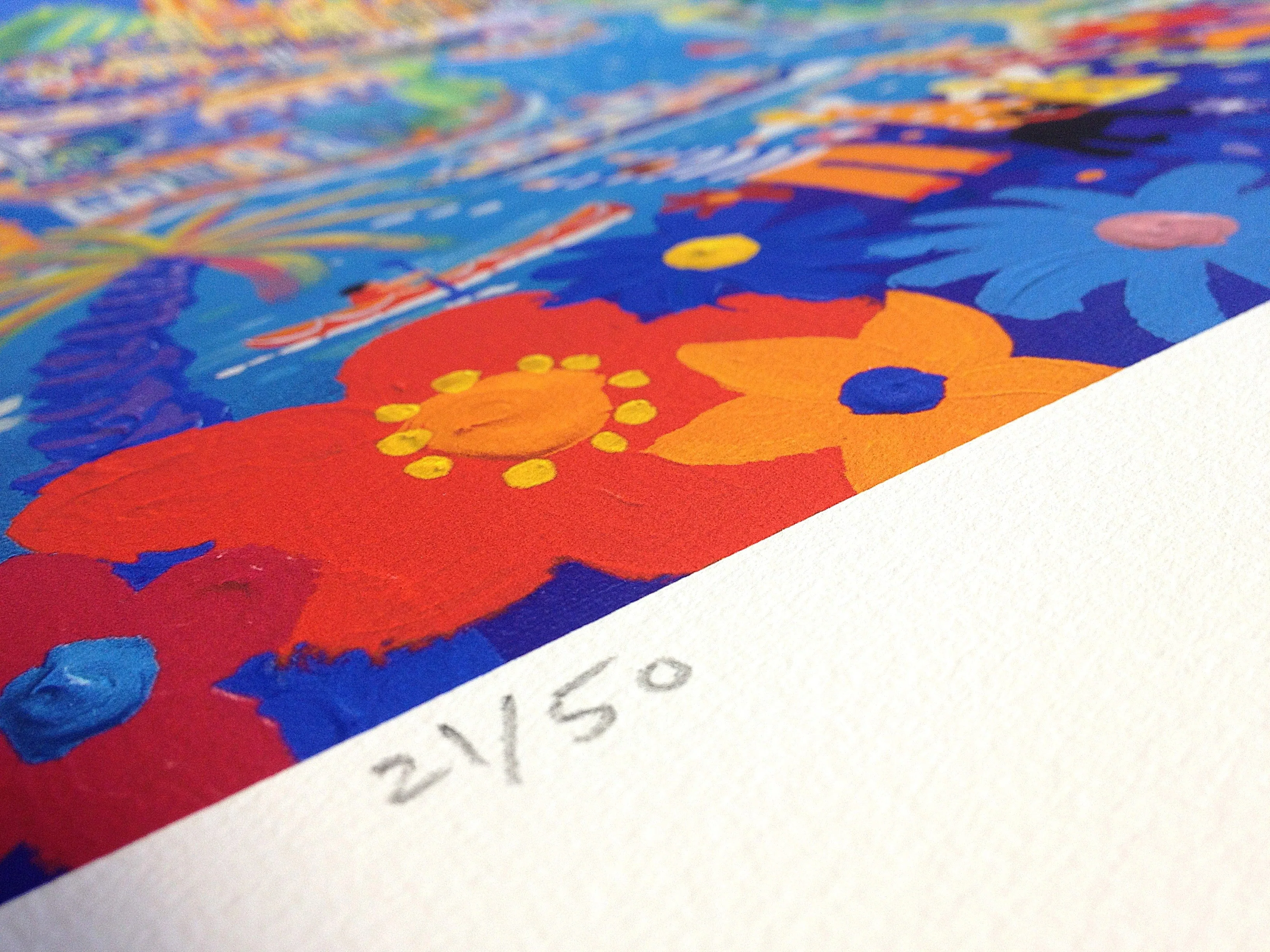 Signed Limited Edition Print by Cornish Artist John Dyer. 'Day trip to Truro'. Cornwall Art Gallery Print - Image 3
