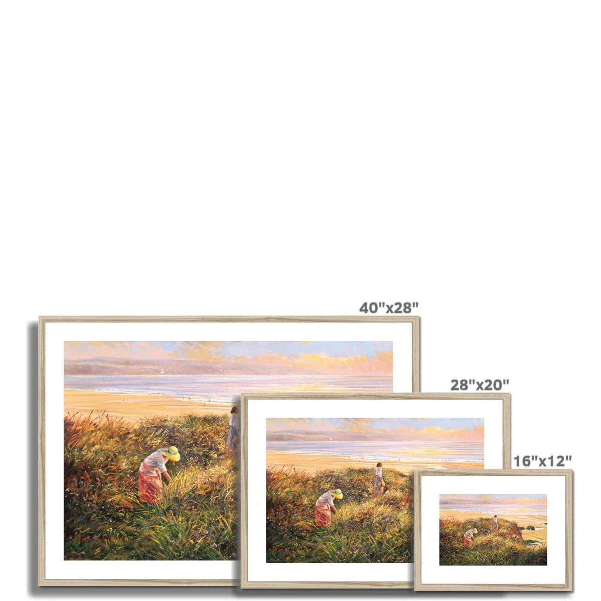 'Evening on the Cliffs' by Ted Dyer. Framed Open Edition Coastal Cornish Fine Art Print. - Image 6
