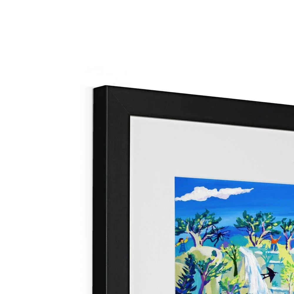 John Dyer Framed Open Edition Devon Garden Fine Art Print. 'Exploring Canonteign Falls'. - Image 10