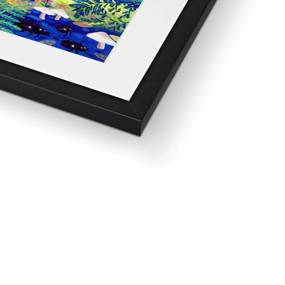 John Dyer Framed Open Edition Devon Garden Fine Art Print. 'Exploring Canonteign Falls'. - Image 7