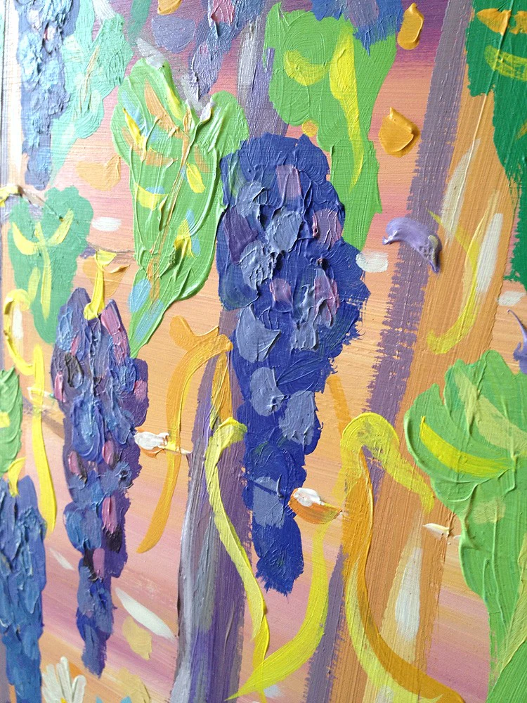 Original Painting by John Dyer. Fields of Vines, Italy. - Image 3