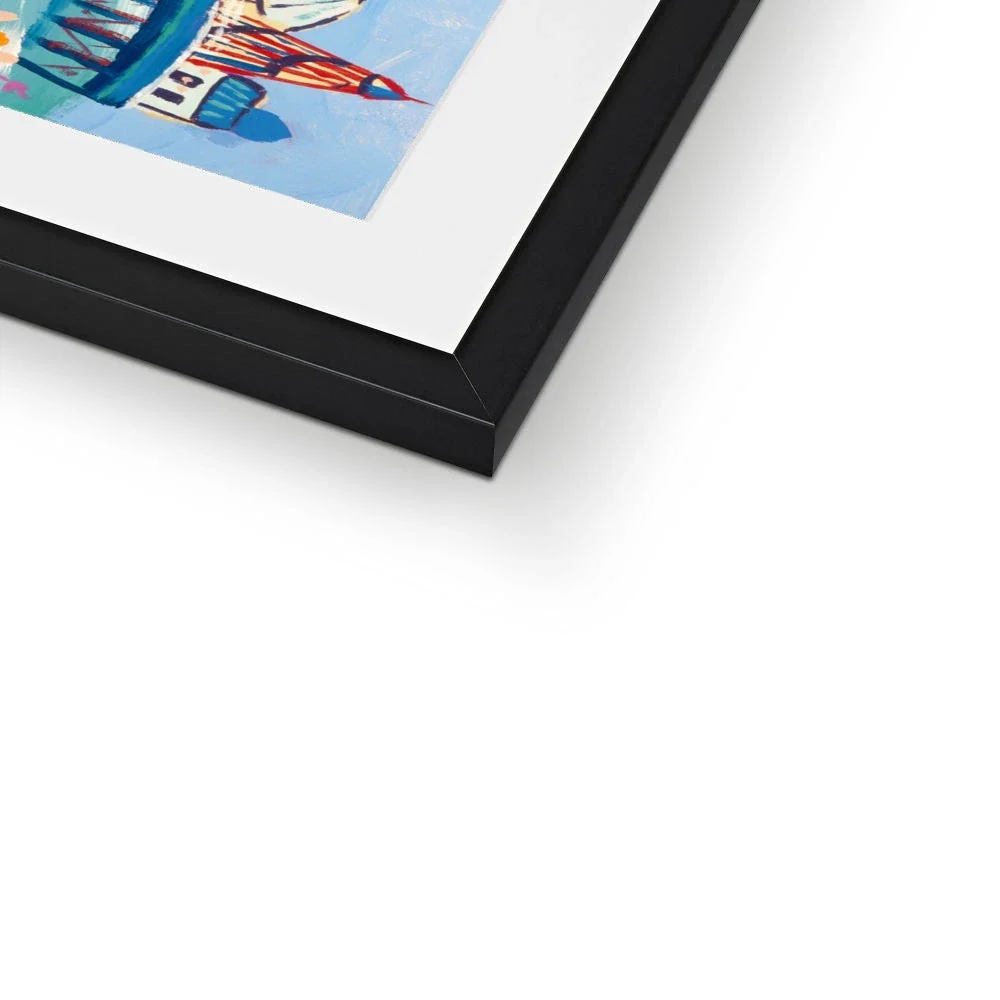 John Dyer Framed Open Edition Seaside Art Print. 'Flags on the Palace Pier, Brighton' - Image 7
