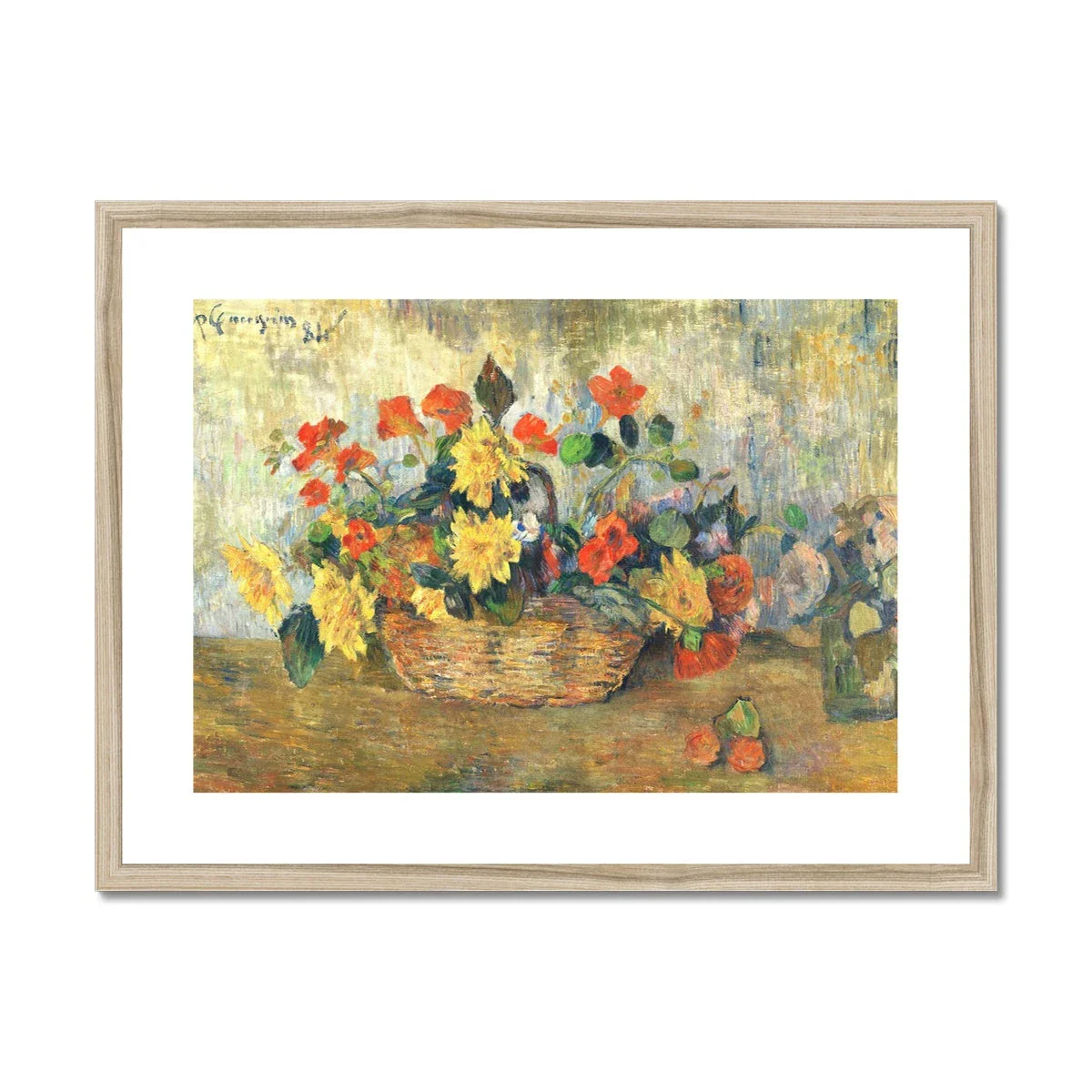 'Flowers'. Garden Flowers. Still Life by Paul Gauguin. Framed Open Edition Fine Art Print. Historic Art - Image 3