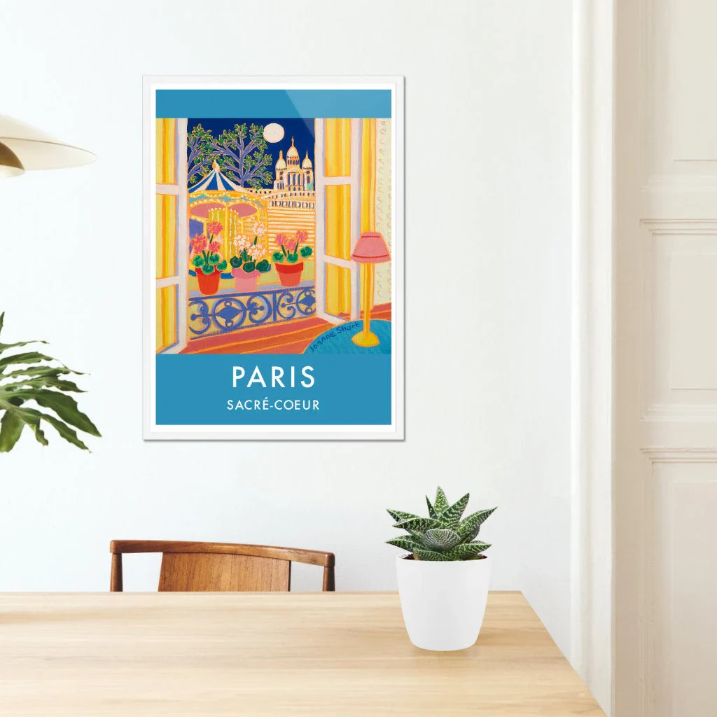 French Print of the Sacré-Coeur, Paris. Vintage Style Interior Poster Art Print by Joanne Short. France Wall Art - Image 6