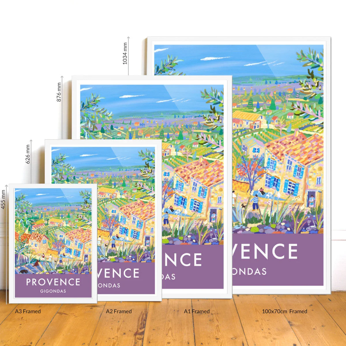 Gigondas, Provence, France. Vintage Style French Wall Art Travel Poster by John Dyer. - Image 3