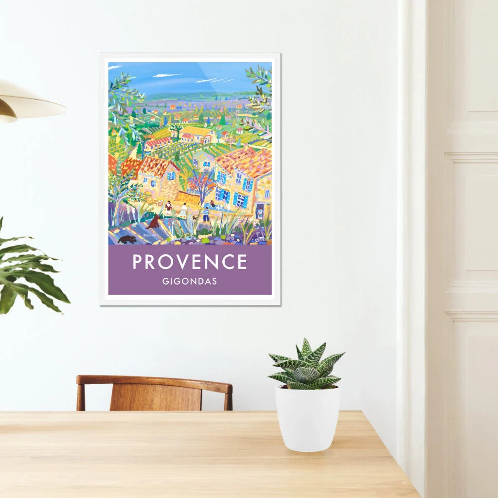 Gigondas, Provence, France. Vintage Style French Wall Art Travel Poster by John Dyer. - Image 6