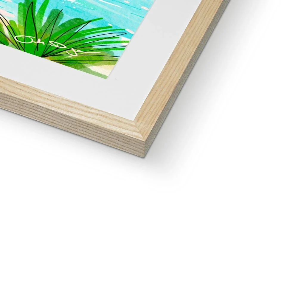John Dyer Greece Artwork. Framed Open Edition Art Print. 'Tranquil Waters of Govino Bay, Corfu, Greece'. Greek Art Gallery - Image 6