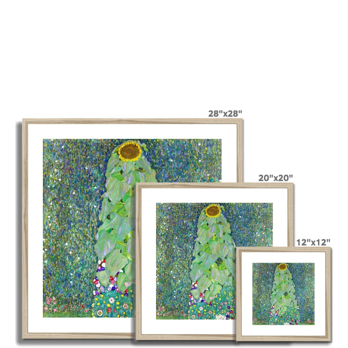 Gustav Klimt Framed Open Edition Art Print. 'Sunflower'. Art Gallery Historic Art - Image 6