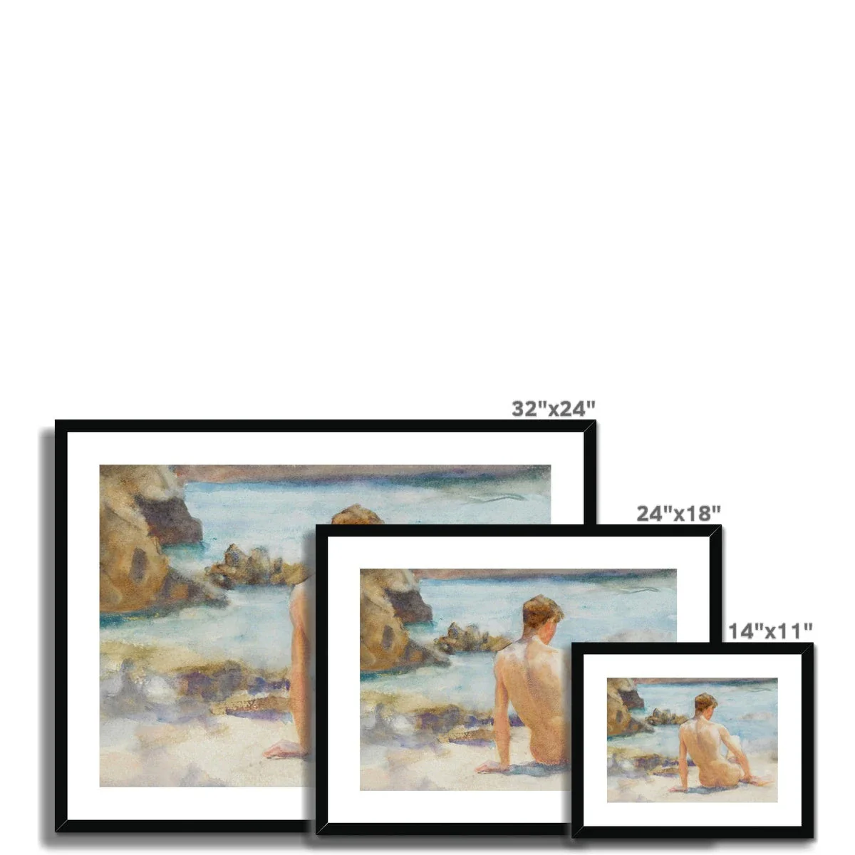 A Summer's Day by Henry Scott Tuke. Framed Open Edition Fine Art Print. Gay Historic Art - Image 11