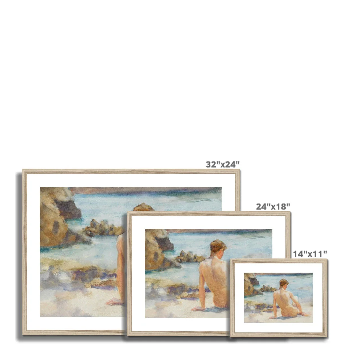 A Summer's Day by Henry Scott Tuke. Framed Open Edition Fine Art Print. Gay Historic Art - Image 12