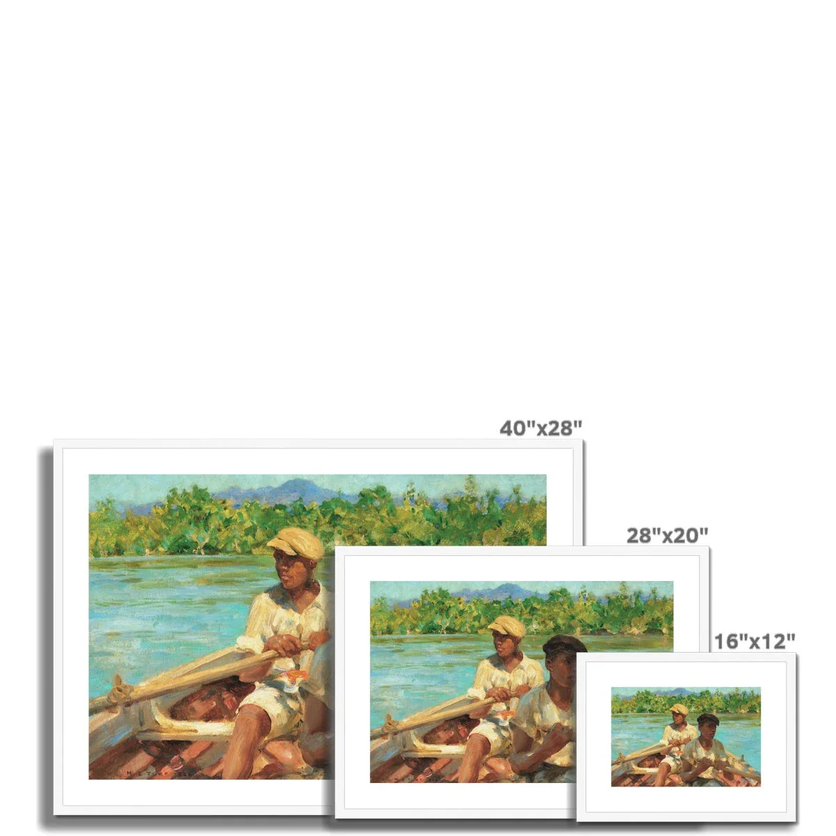 Black River Boatmen, Jamaica by Henry Scott Tuke. Framed Open Edition Fine Art Print. Historic Art - Image 10