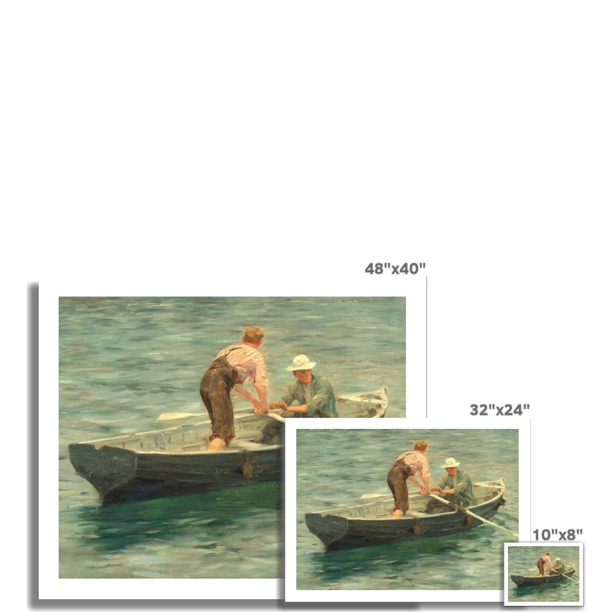 Henry Scott Tuke Open Edition Art Print. Going Ashore for the Skipper. Art Gallery Historic Art - Image 3