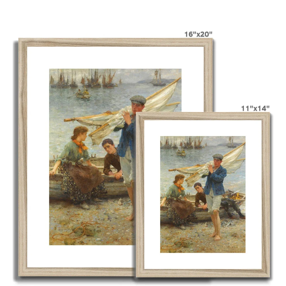 Return from Fishing by Henry Scott Tuke. Framed Open Edition Fine Art Print. Historic Art - Image 12