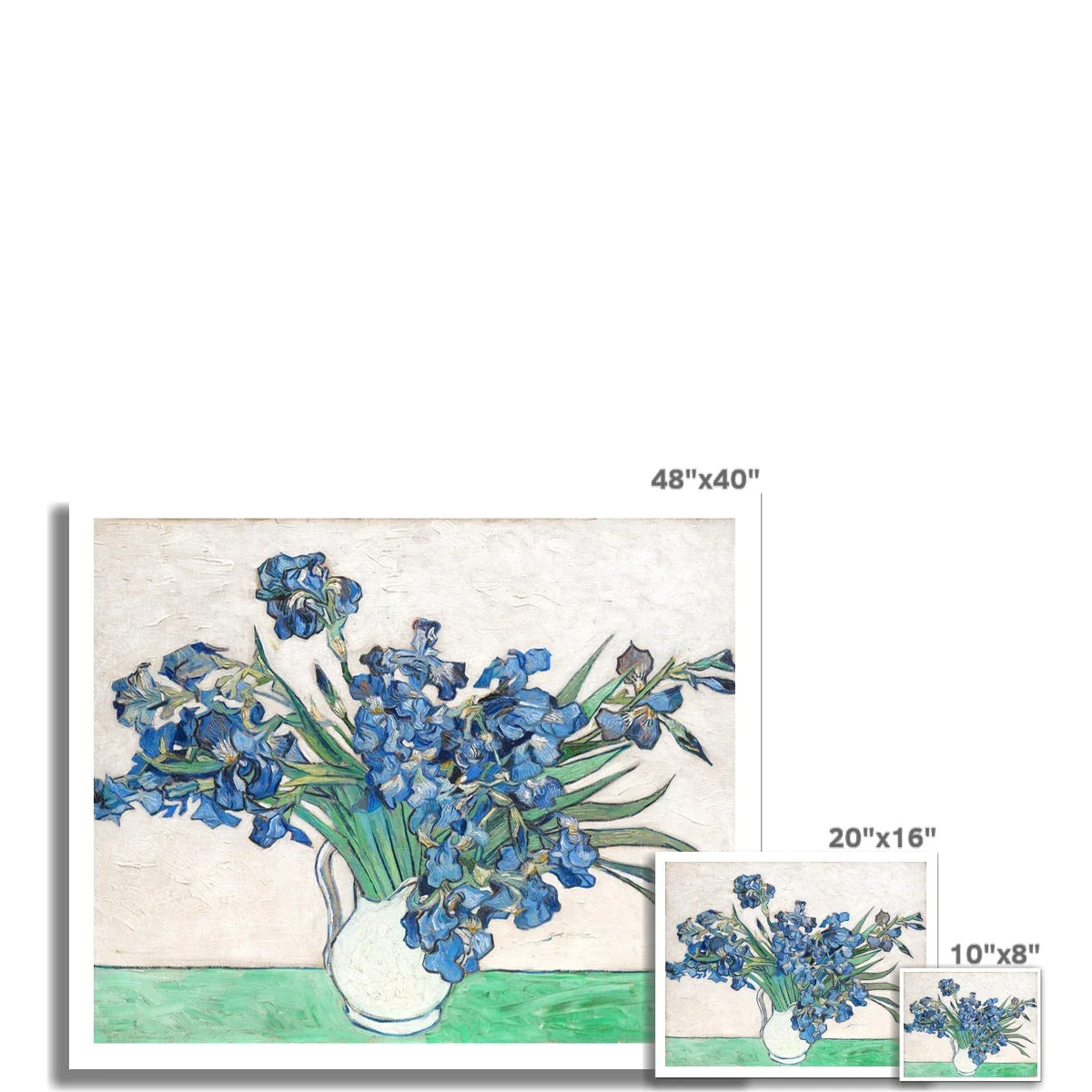 'Irises'. Garden Flowers. By Vincent Van Gogh. Open Edition Fine Art Print. Art Gallery Historic Art - Image 3