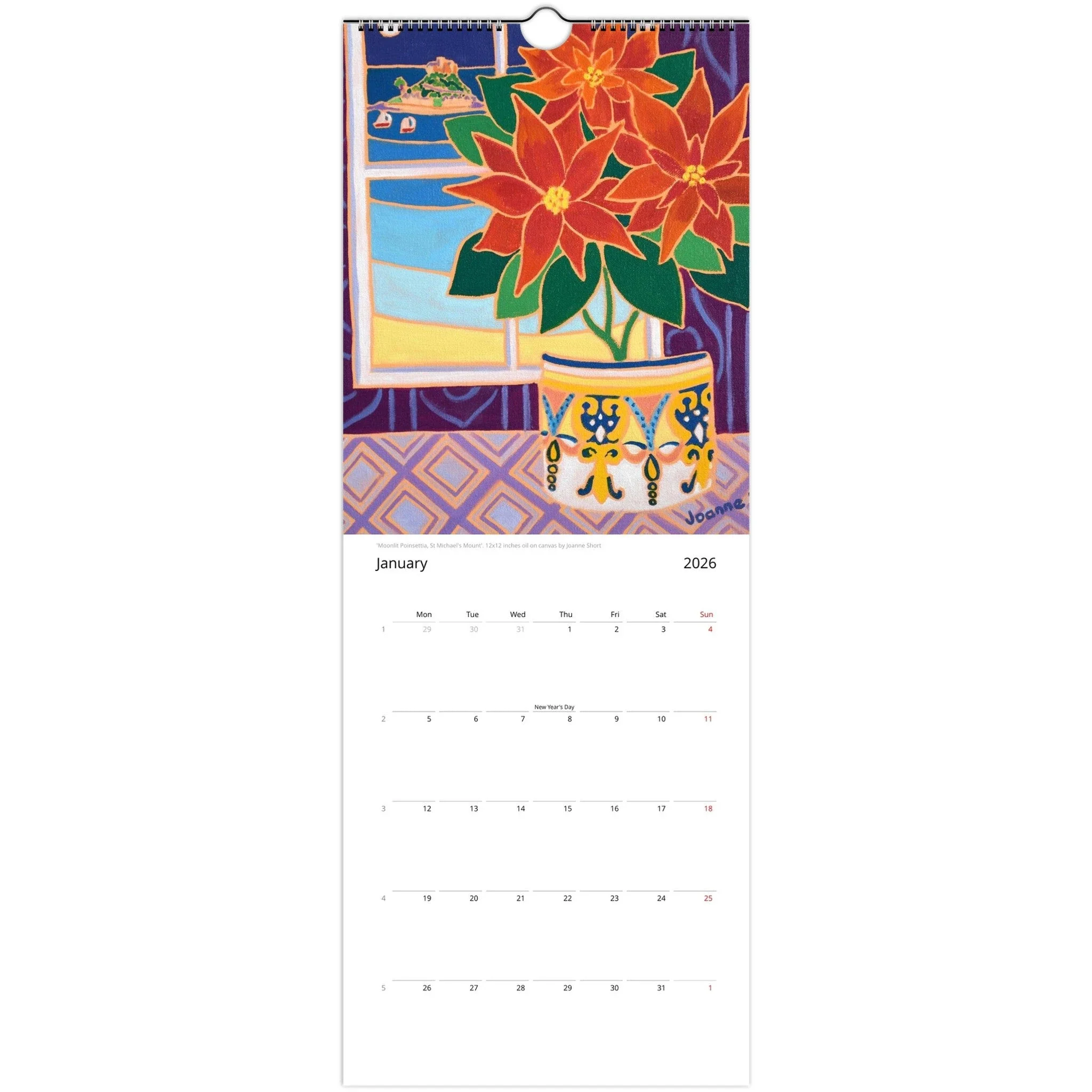 Joanne Short 2026 Cornwall Wall Art Calendar - Image 2