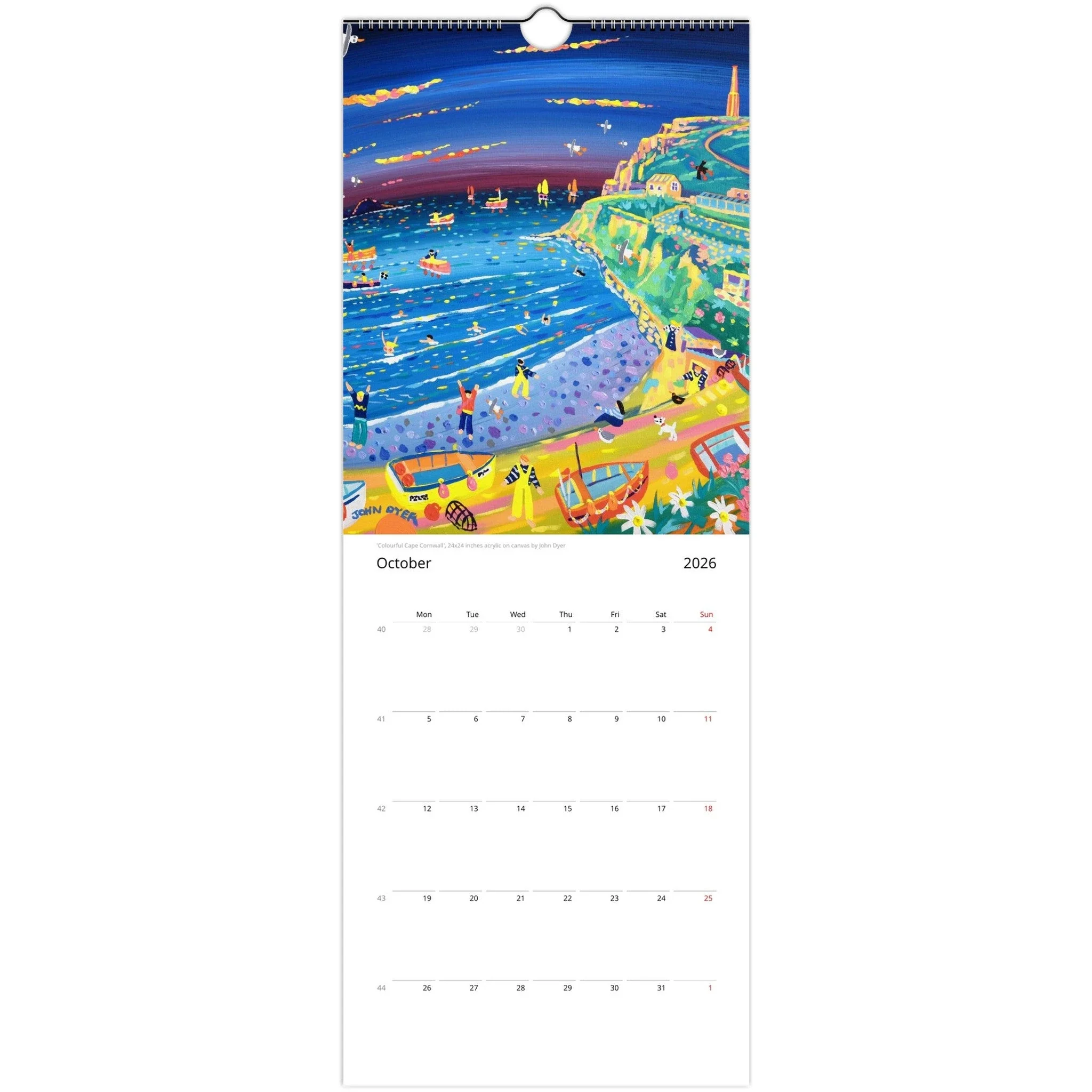 John Dyer 2026 Cornwall Wall Art Calendar - Image 11