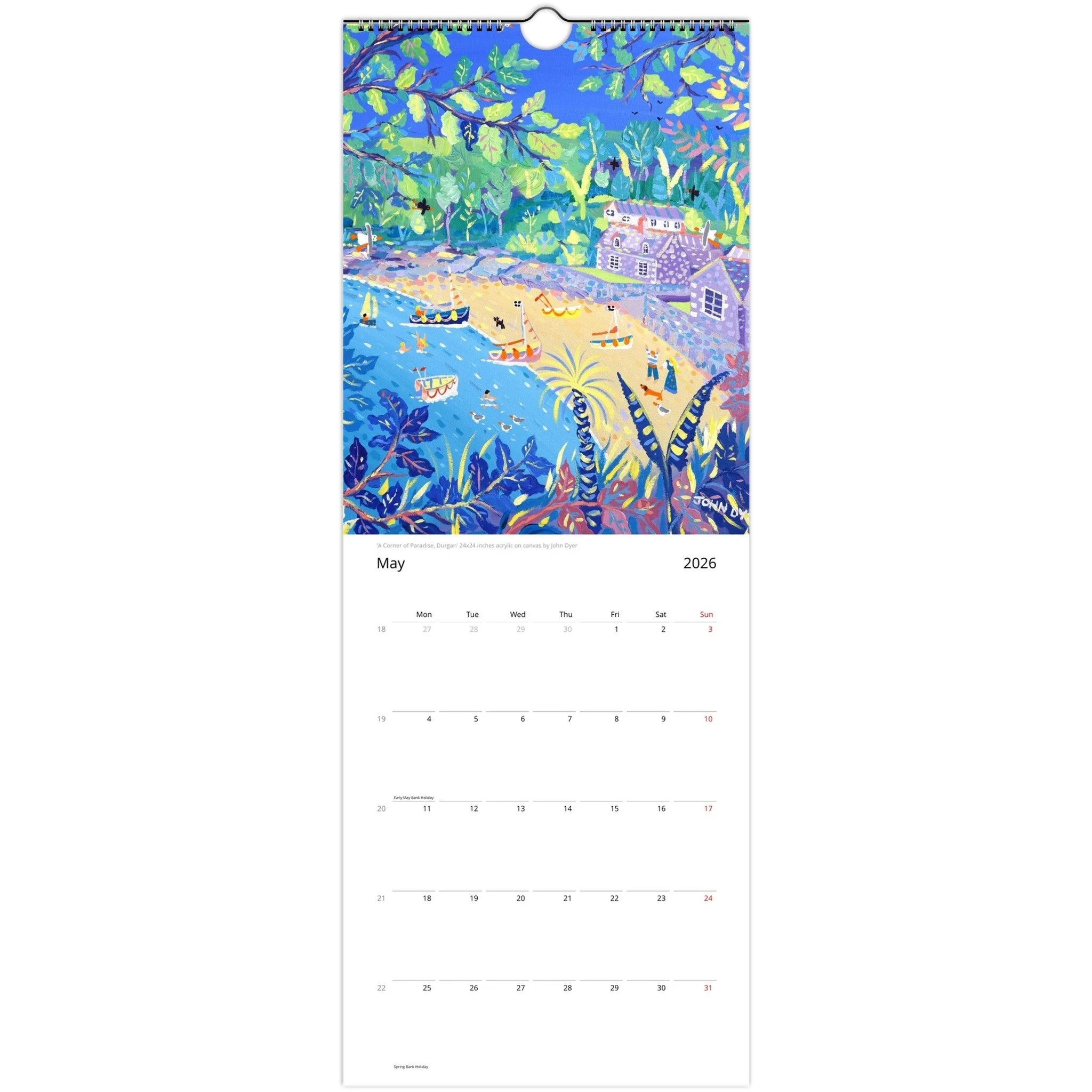 John Dyer 2026 Cornwall Wall Art Calendar - Image 6