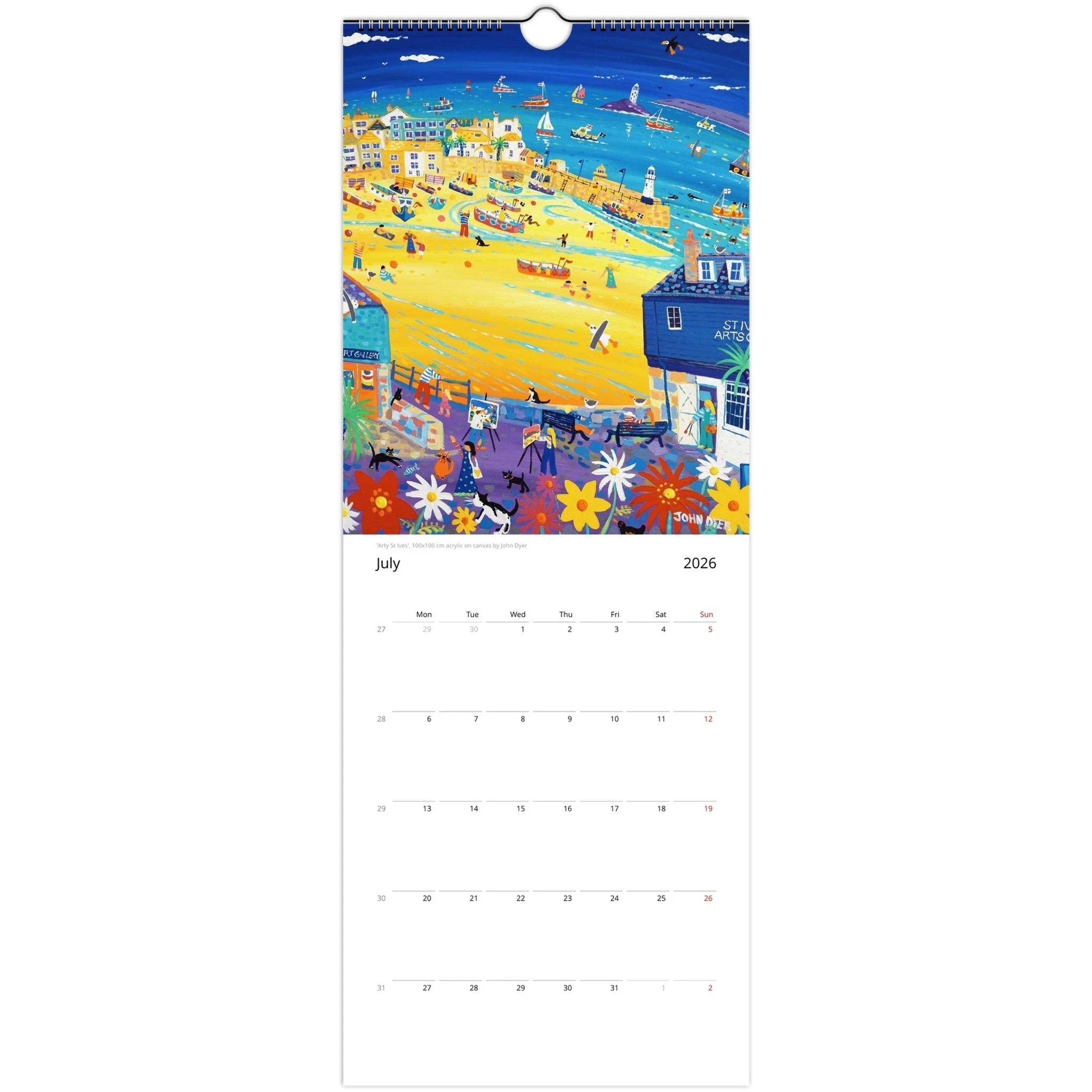 John Dyer 2026 Cornwall Wall Art Calendar - Image 8