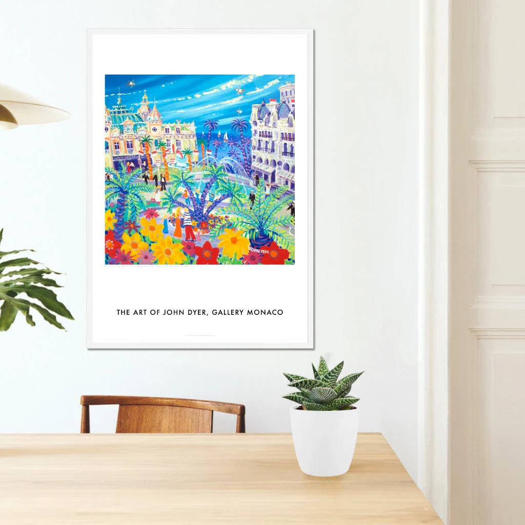 John Dyer Wall Art Poster Print. Casino Cuddle, Monaco, France. Monaco Art Gallery - Image 7