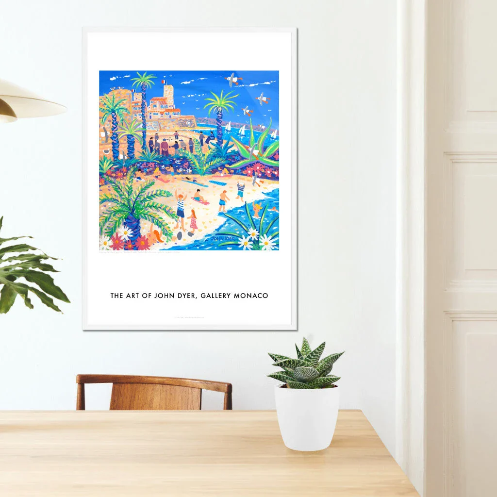 John Dyer Art Poster Print. Gallery Monaco Range. Boules and Babes, Antibes, France - Image 7