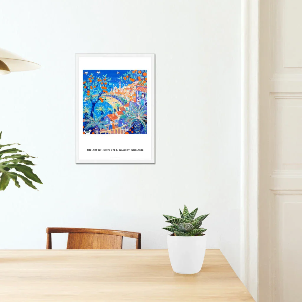 John Dyer French Wall Art Poster Print of the Old Town, Menton, South of France. French Art Gallery. - Image 5
